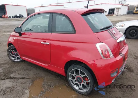 2013 Fiat 500 Sport z USA, uszkodzony, nr VIN 3C3CFFBR7DT528920